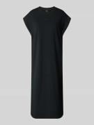 BOSS Orange Comfort Fit Maxi T-Shirtkleid in Black, Größe L