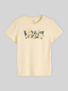 Levi's® Regular Fit T-Shirt mit Logo-Print in Pastellgelb, Größe L