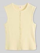 Levi's® Slim Fit Top mit Knopfleiste in Pastellgelb, Größe M