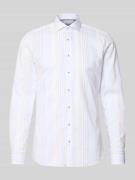 ETERNA Slim Fit Business-Hemd aus Baumwolle mit Haifischkragen in Sand...