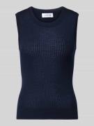 Lacoste Slim Fit Pullunder aus reiner Wolle in Marine, Größe 34