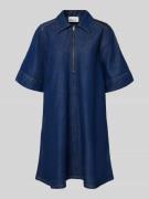 My Essential Wardrobe Jeanskleid aus Lyocell-Baumwoll-Mix mit Reißvers...