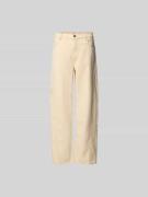 BAUM & PFERDGARTEN Straight Fit Jeans mit Ziernähten in Sand, Größe 25