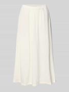 Tommy Hilfiger Midi-Rock aus reinem Leinen in Weiss, Größe L