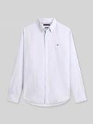 Tommy Hilfiger Regular Fit Freizeithemd aus Baumwoll-Leinen-Mix in Ble...