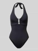 JOOP! Collection Neckholder-Badeanzug Modell 'MONOCHROME BEACH' in Bla...