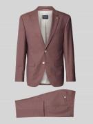 HECHTER PARIS Anzug mit Pattentaschen und Reverskragen in Bordeaux, Gr...