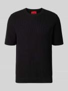 HUGO Regular Fit T-Shirt aus reiner Baumwolle Modell 'SAFFON' in Black...