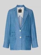 Marc Cain Relaxed Fit Blazer mit Pattentaschen in Bleu Melange, Größe ...