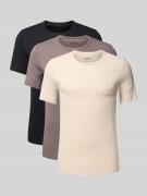 BOSS Regular Fit T-Shirt im 3er-Pack aus reiner Baumwolle in Mittelgra...