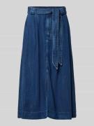 MOS MOSH Jeansrock mit Bindegürtel Modell 'Koda' in Dunkelblau, Größe ...