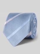 OLYMP Seidenkrawatte aus reine Krawatte mit Logo-Patch (6,5 cm) in Ble...