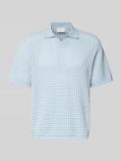 Jack & Jones Regular Fit Poloshirt mit V-Ausschnitt in Hellblau, Größe...