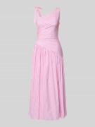 Little Mistress Midikleid in asymmetrischem Look in Rosa, Größe 34