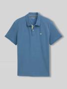 Tom Tailor Regular Fit Poloshirt aus reiner Baumwolle in Blau, Größe L