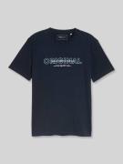 Tom Tailor Denim Regular Fit T-Shirt aus reiner Baumwolle in Dunkelbla...