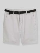 Tom Tailor Denim Regular Fit Chinoshorts aus Baumwoll-Mix in Hellgrau,...