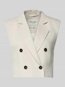 Marc O'Polo Regular Fit Weste aus Viskose-Leinen-Mix in Sand, Größe 38