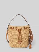 Guess Handtasche in Flecht-Optik Modell 'Ofelia' in Cognac, Größe 1