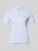 Gant Poloshirt mit Logo-Stitching und Polokragen in Hellblau, Größe L