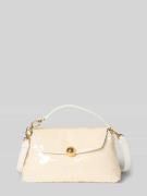 FURLA Handtasche mit Pailletten Modell 'SFERA SOFT' in Weiss, Größe 1