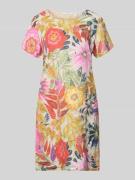 ZABAIONE Knielanges Kleid aus Leinen-Mix Modell 'La44ra' in Beige, Grö...