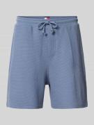 Tommy Jeans Relaxed Fit Sweatshorts mit Strukturmuster in Jeansblau, G...