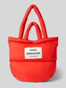 MADS NØRGAARD Handtasche mit Label-Detail und Steppnähten in Rot, Größ...