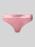 Calvin Klein Underwear String aus Baumwoll-Mix in Mauve, Größe L