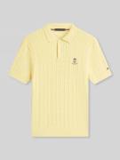 Tommy Hilfiger Poloshirt mit Logo Detail in GELB, Größe L