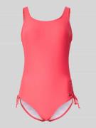 LASCANA Badeanzug mit seitlichen Schnürungen Modell 'Simple' in Pink, ...
