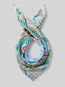 Codello Bandana mit floralem Allover-Print in Blau, Größe 1