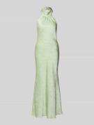 Neo Noir Abendkleid mit Neckholder und Schluppe Modell 'Fiona' in Hell...