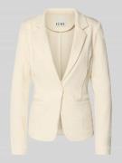 ICHI Slim Fit Blazer aus Viskose-Mix Modell 'KATE LUMINA' in Offwhite,...
