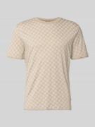JOOP! Collection T-Shirt mit Logo-Muster und Rundhalsausschnitt in Bei...