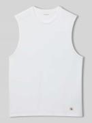 Calvin Klein Jeans Relaxed Fit Tanktop aus reiner Baumwolle in Weiss, ...