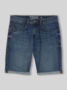 Tom Tailor Regular Fit Jeans Bermudas aus Baumwoll-Mix in Marine, Größ...