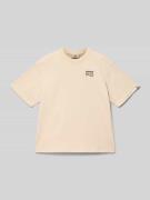 Garcia Regular fit T-Shirt mit Statement-Print in Ecru, Größe 140