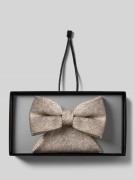 Wilvorst Set aus Fliege und Einstecktuch in Sand, Größe 1