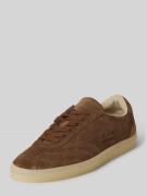 Copenhagen Sneaker aus echtem Leder mit Logo-Detail in Camel, Größe 36