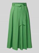 More & More Midirock mit Bindegürtel in Gruen, Größe 36