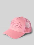 Von Dutch Trucker Cap mit Label-Stitching in Pink, Größe 1