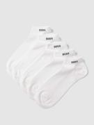BOSS Sneakersocken mit Label-Detail im 5er-Pack in Weiss, Größe 43-46