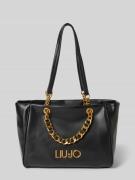 Liu Jo White Handtasche mit Label-Applikation in Black, Größe 1