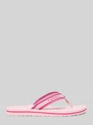 Tommy Hilfiger Zehentrenner mit Logo Details in Rosa, Größe 36