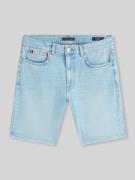 Tommy Hilfiger Straight Leg Jeansshorts mit 5-Pocket-Design in Jeansbl...