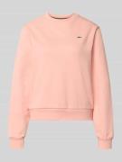 Lacoste Sport Relaxed Fit Sweatshirt aus reiner Baumwolle in Apricot, ...