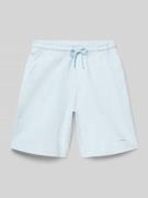 Garcia Straight Fit Shorts mit Logo-Detail in Bleu, Größe 146