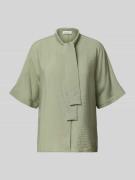 Marc O'Polo Relaxed Fit Schluppenbluse aus Viskose-Mix in Hellgruen, G...