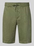 Gant Shorts aus Leinen mit Gesäßtaschen in Oliv, Größe 4XL